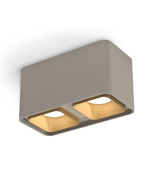 Светильник Ambrella Light XS7852004 SGR/SGD серый песок/золото песок MR16 GU5.3 (C7852, N7704)