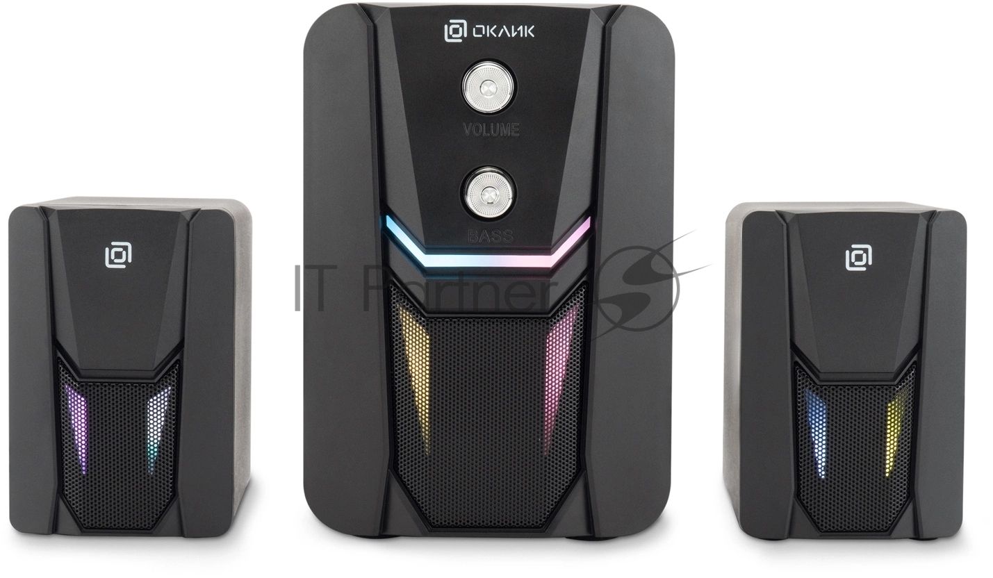 Акустическая система Оклик OK-423 2.1 черный 11Вт