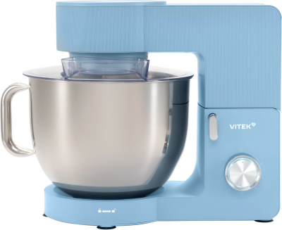 Миксер Vitek VT-PM0555 голубой, стационарный, 2200 Вт, 7.8 л, 6 скоростей