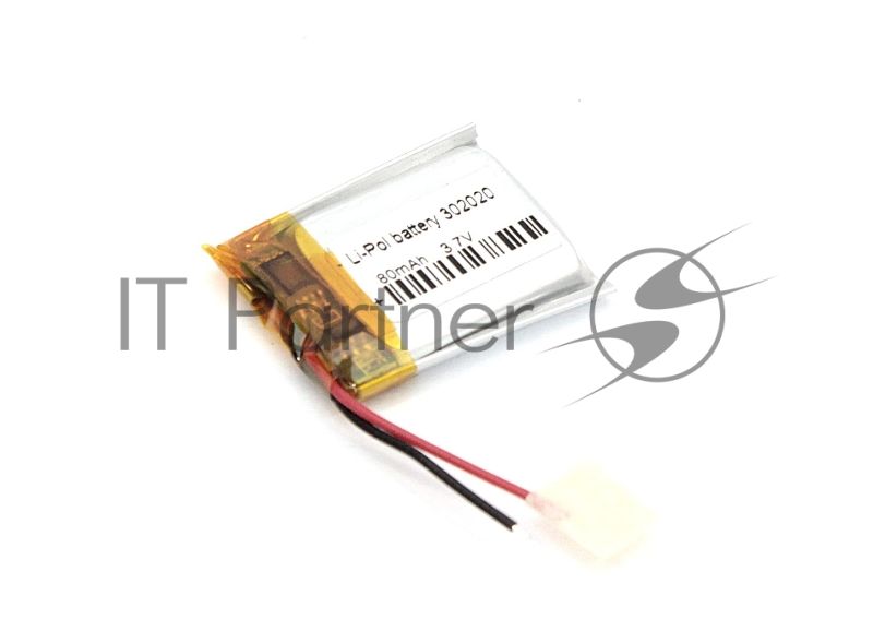 Аккумулятор Li-Pol (батарея) 3x20x20 мм 2pin 3.7V/80mAh