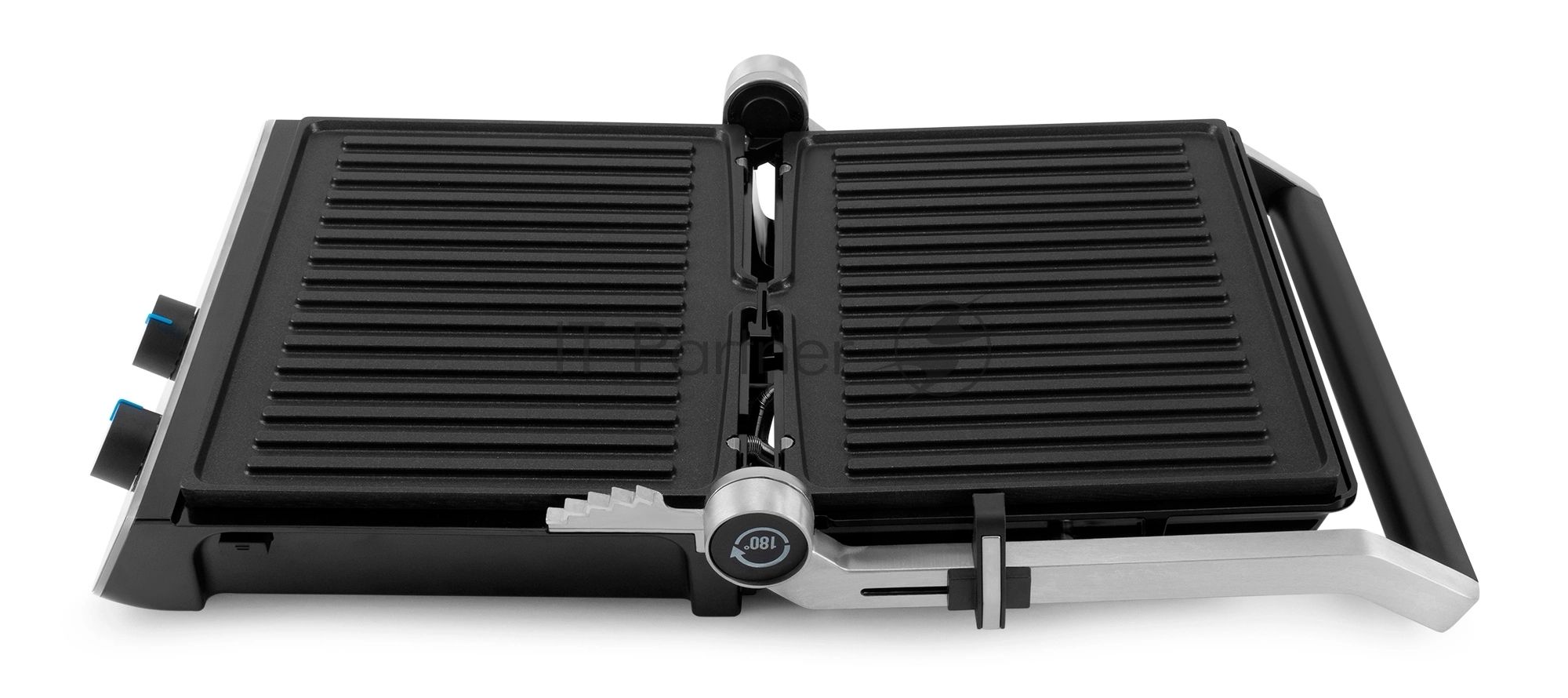 Гриль электрический Domfy Metal DSM-EG502 2200Вт черный/серебристый