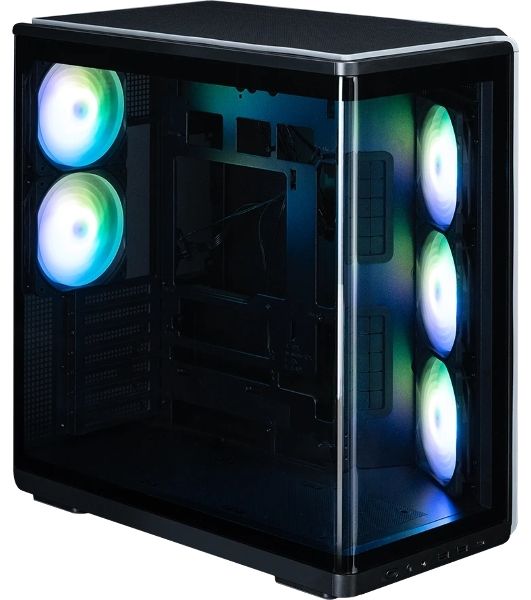 Компьютерный корпус ZALMAN MidTower P60 black (ATX, без БП, 2xUSB 3.0+USB Type C, 5x120мм ARGb) (Zalman P60 Black)