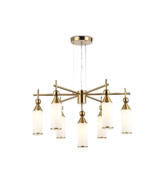 Люстра Ambrella light LH55278/7 BS/FR латунь/белый матовый E14*7 max 40W D640*1390