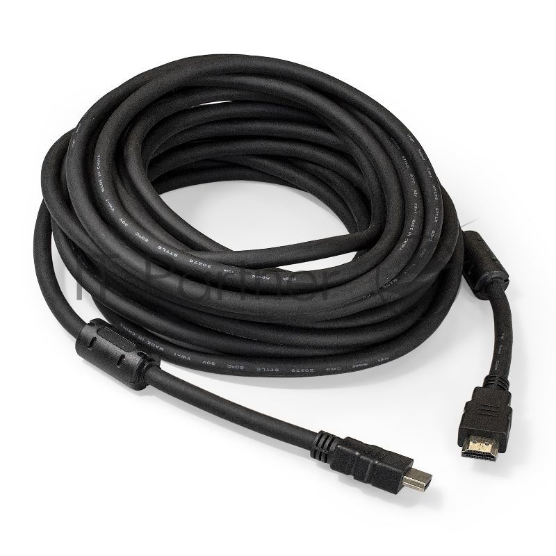 Кабель HDMI Exegate EX287726RUS EX-CC-HDMI2-10.0F (19M/19M, v2.0, 10м, 4K UHD, Ethernet, ферритовые кольца, позолоченные контакты)