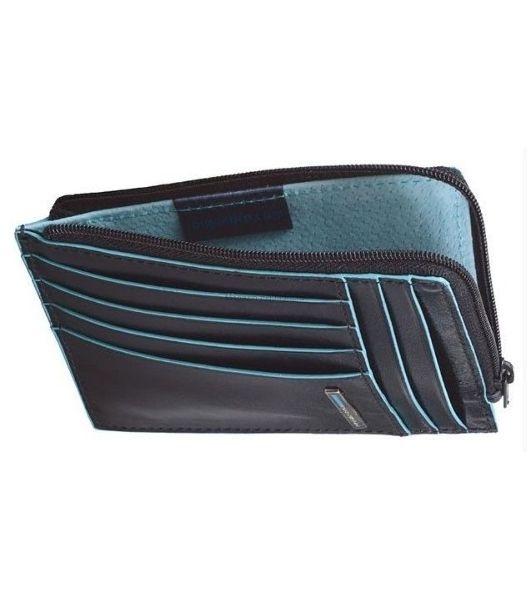 Чехол для кредитных карт Piquadro Blue Square PU1243B2R/N черный натур.кожа