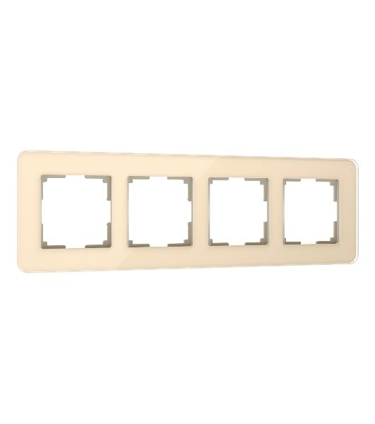 Рамка на 4 поста WERKEL Elite (айвори, стекло) W0042443