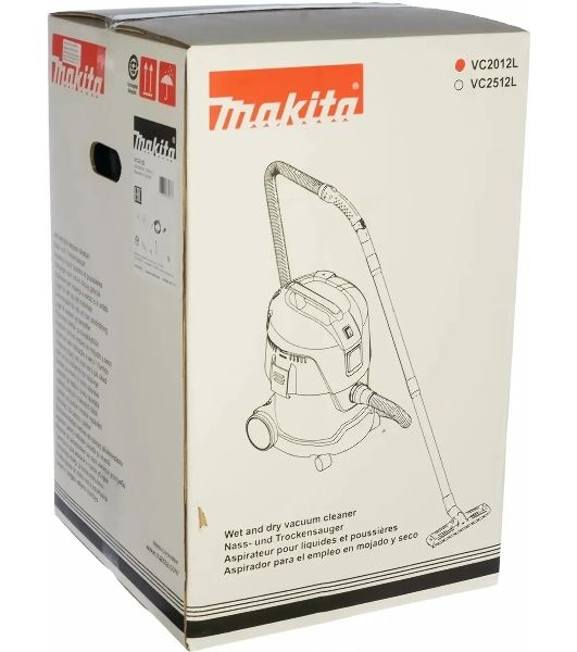Строительный пылесос Makita VC2012L 1000 Вт,3600л\м, 210 мбар, 20 л