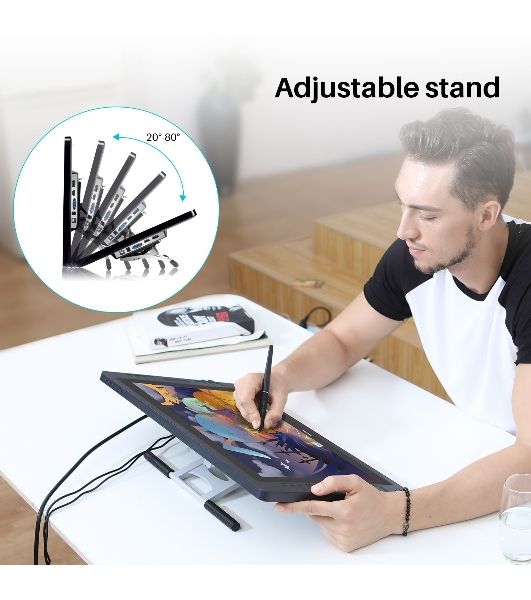 Графический монитор Huion Kamvas Pro 20 (2019), 19.5", 1920x1080, 8192 уровней, HDMI