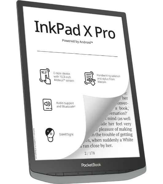 Электронная книга PocketBook Inc Pad X Pro Mist серый (PB1040D-M-WW)