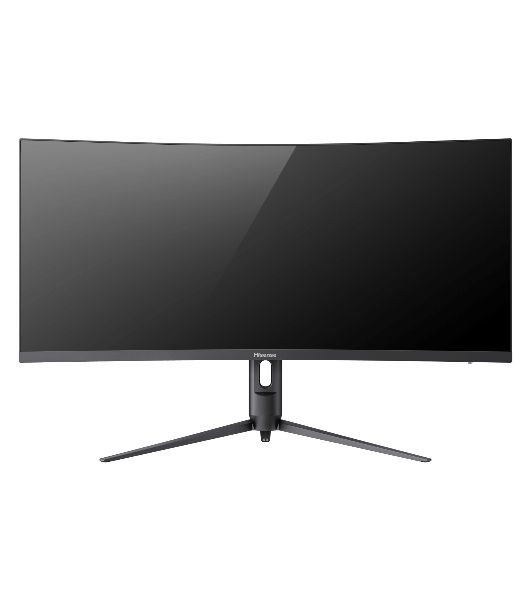 Монитор Hisense/ 34"/3440x1440, изогнутый, VA/ELED, 21:9, матовое/антибликовое, 240Гц, время отклика 1мс, 320кд/м2, 3000:1, встроенные колонки 2*3Вт, HDR 400, DisplayPort,  HDMIх2, разъем для наушников 3.5мм, rotatable lifting
