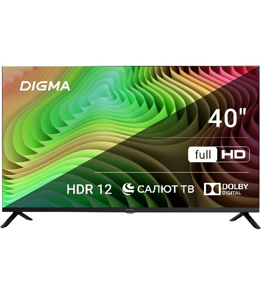 Телевизор Digma 40" DM-LED40SBB36 черный LED FHD 60Hz Салют ТВ