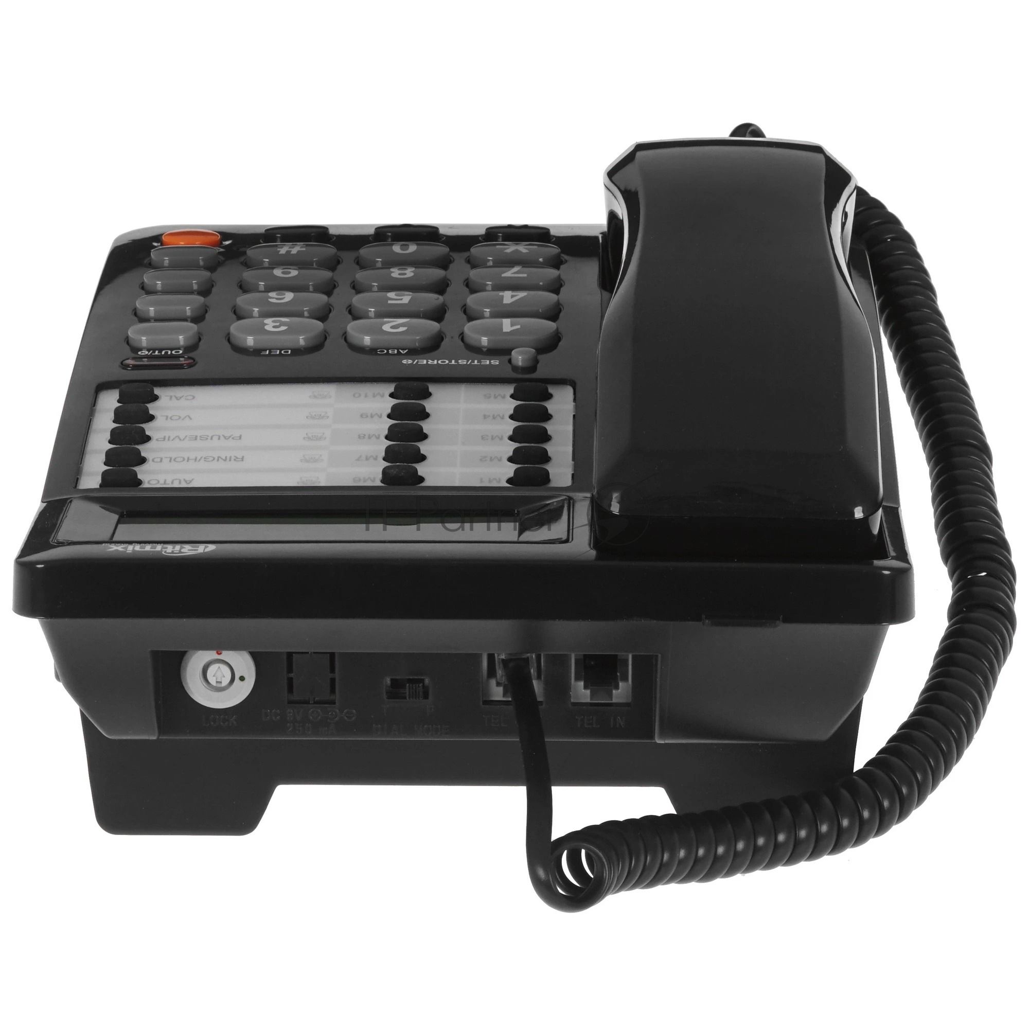 Телефон проводной Ritmix RT-495 черный