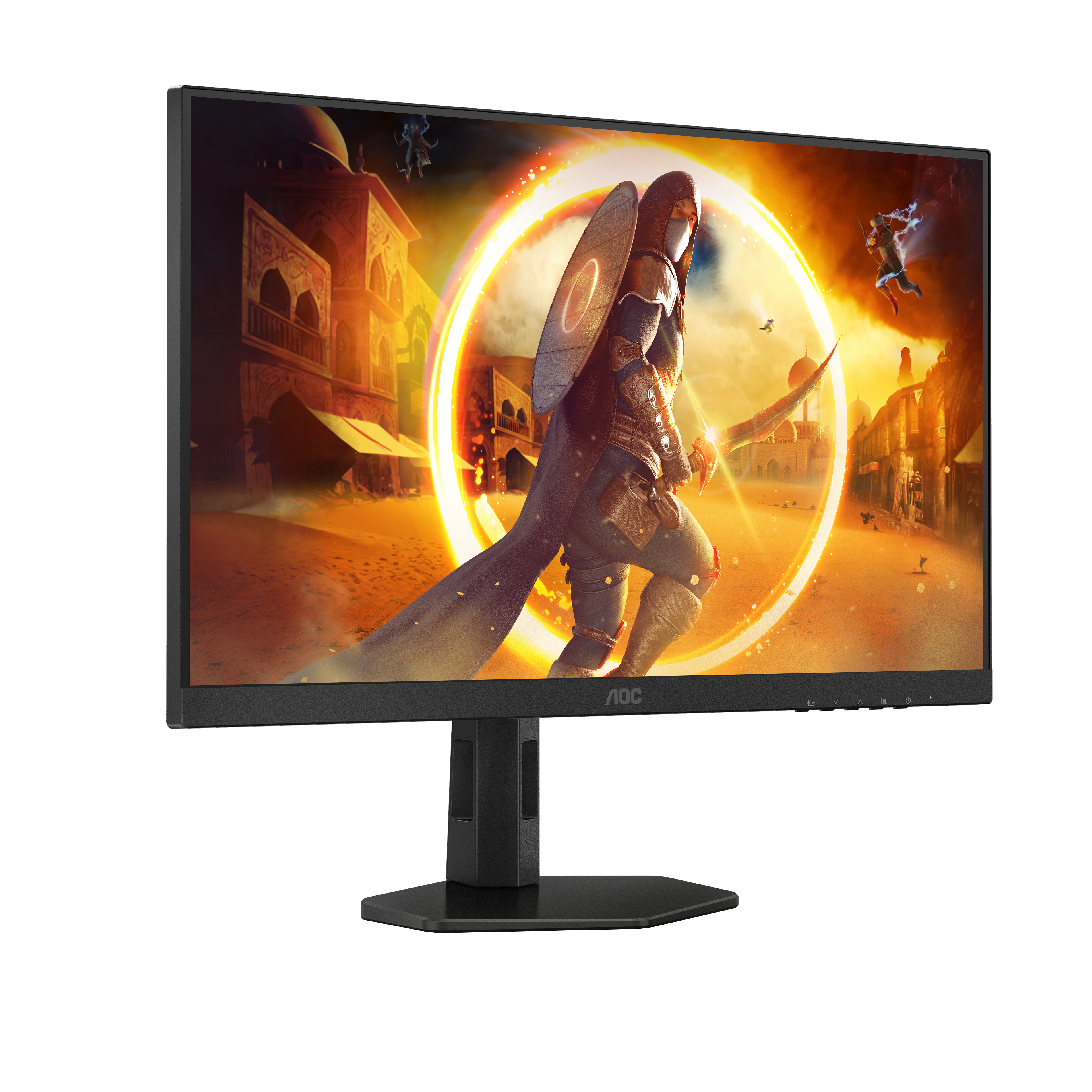 Монитор 27" AOC Q27G4XF Fast IPS 2560x1440, 180 Гц, 0.5 мс, 16:9, 300 кд/м², HDMI 2.0, DP 1.4, 3.5 Jack, HDR10, Adaptive-Sync, черный