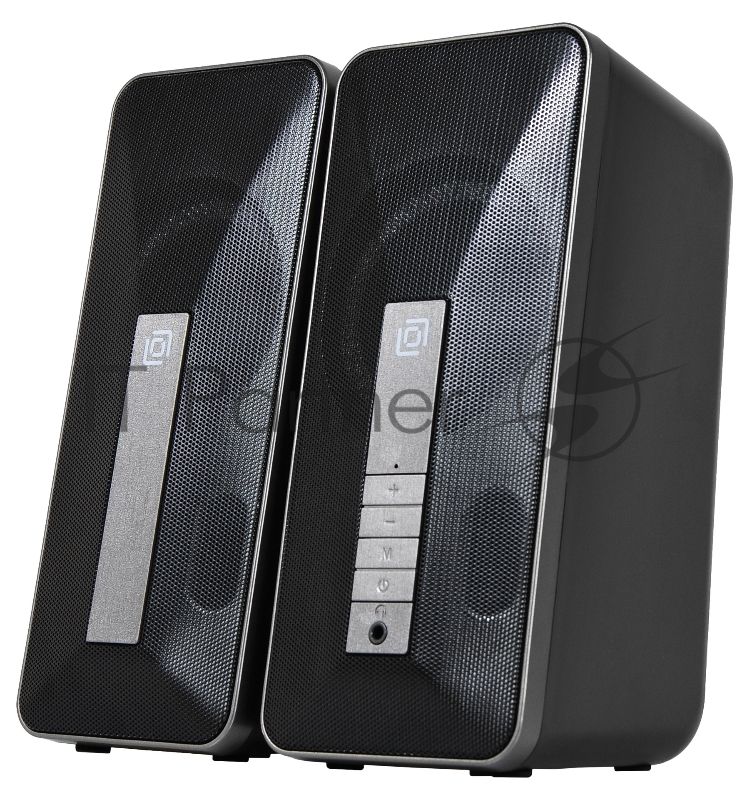 Портативная колонка Oklick OK-130 2.0 черный BT