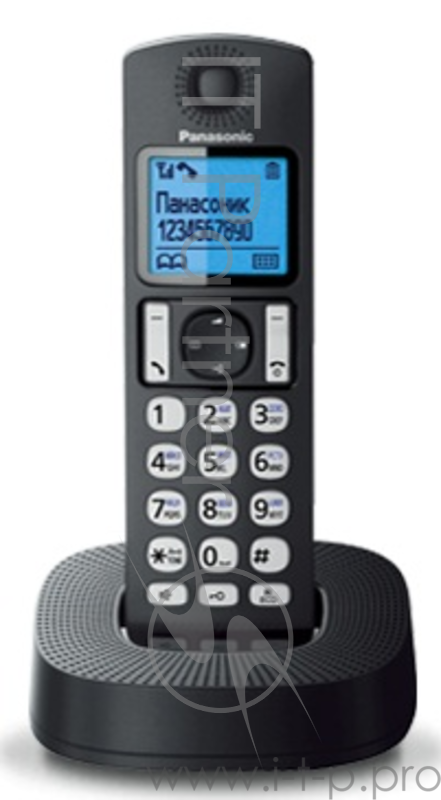 Телефон беспроводной (DECT) Panasonic KX-TGC310RU1 черный АОН