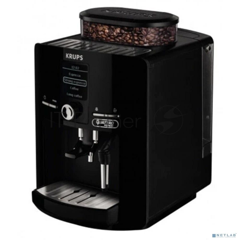 Кофемашина Krups Espresseria EA82F010 1450Вт черный/нержавеющая сталь