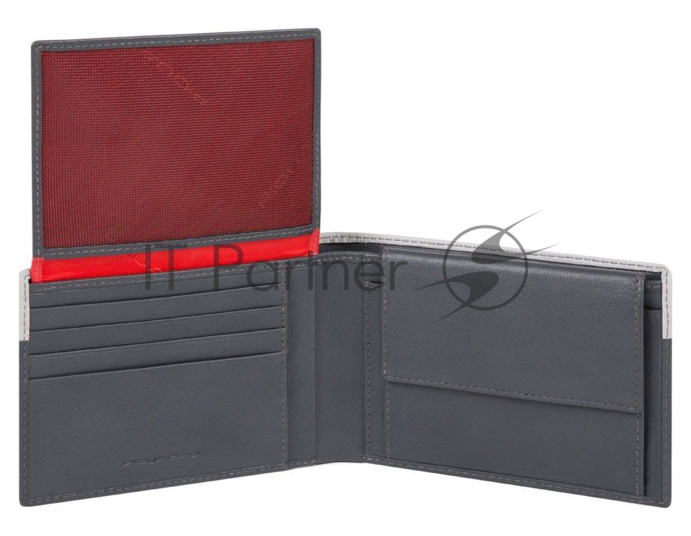 Кошелек мужской Piquadro Urban PU1392UB00R/GRN серый/черный