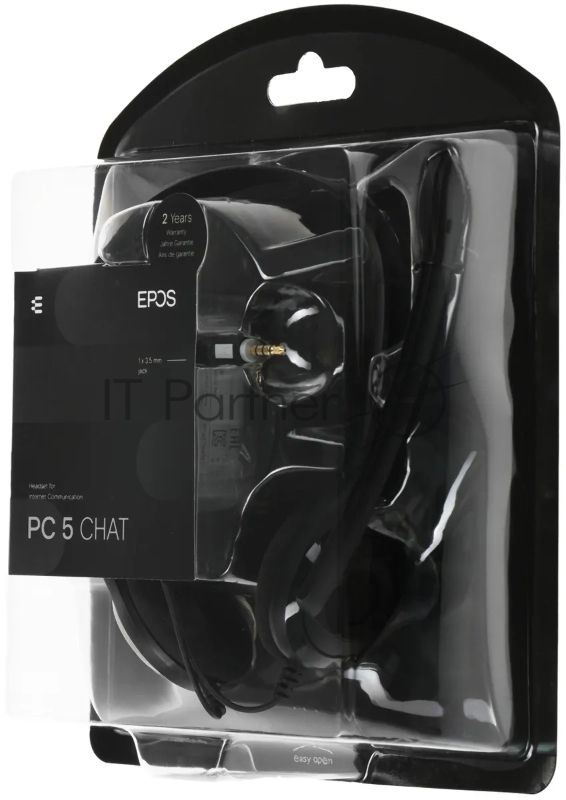 Гарнитура EPOS PC 5 Chat чёрный, проводная, mini jack 3.5 мм