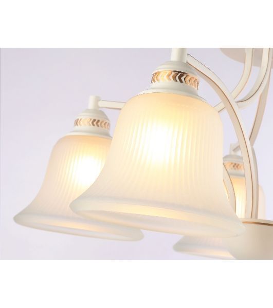Светильник Ambrella light TR3050/5 WH/GD/FR белый/золото/белый матовый E27/5 max 40W D630*320