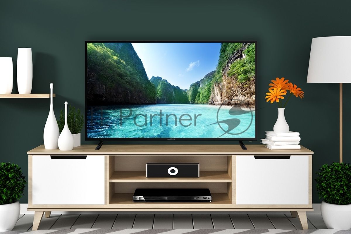 Телевизор Harper 43" 43F660TS черный DLED FHD 60Hz Smart