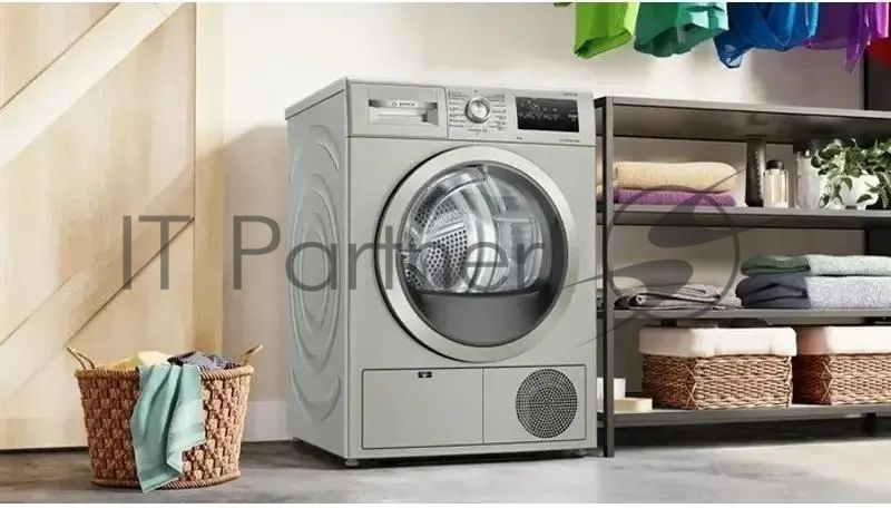 Сушильная машина Bosch WTN86212ME серый, 8 кг, сушка - конденсационная, программ - 8, 59.8 x 84.2 x 61.3 см