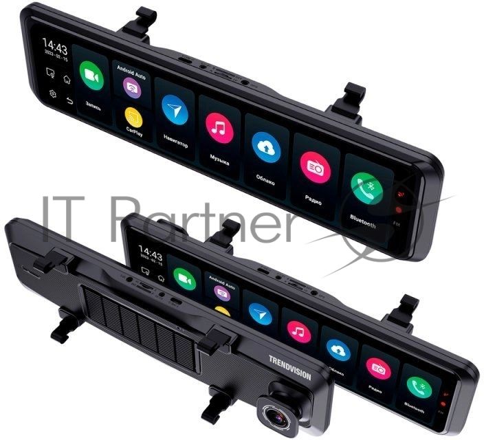 Видеорегистратор TrendVision aMirror 15 Android UNIVERSE черный 1080x1920 1080p 140гр. GPS внутренняя память:64Gb UIS8581A