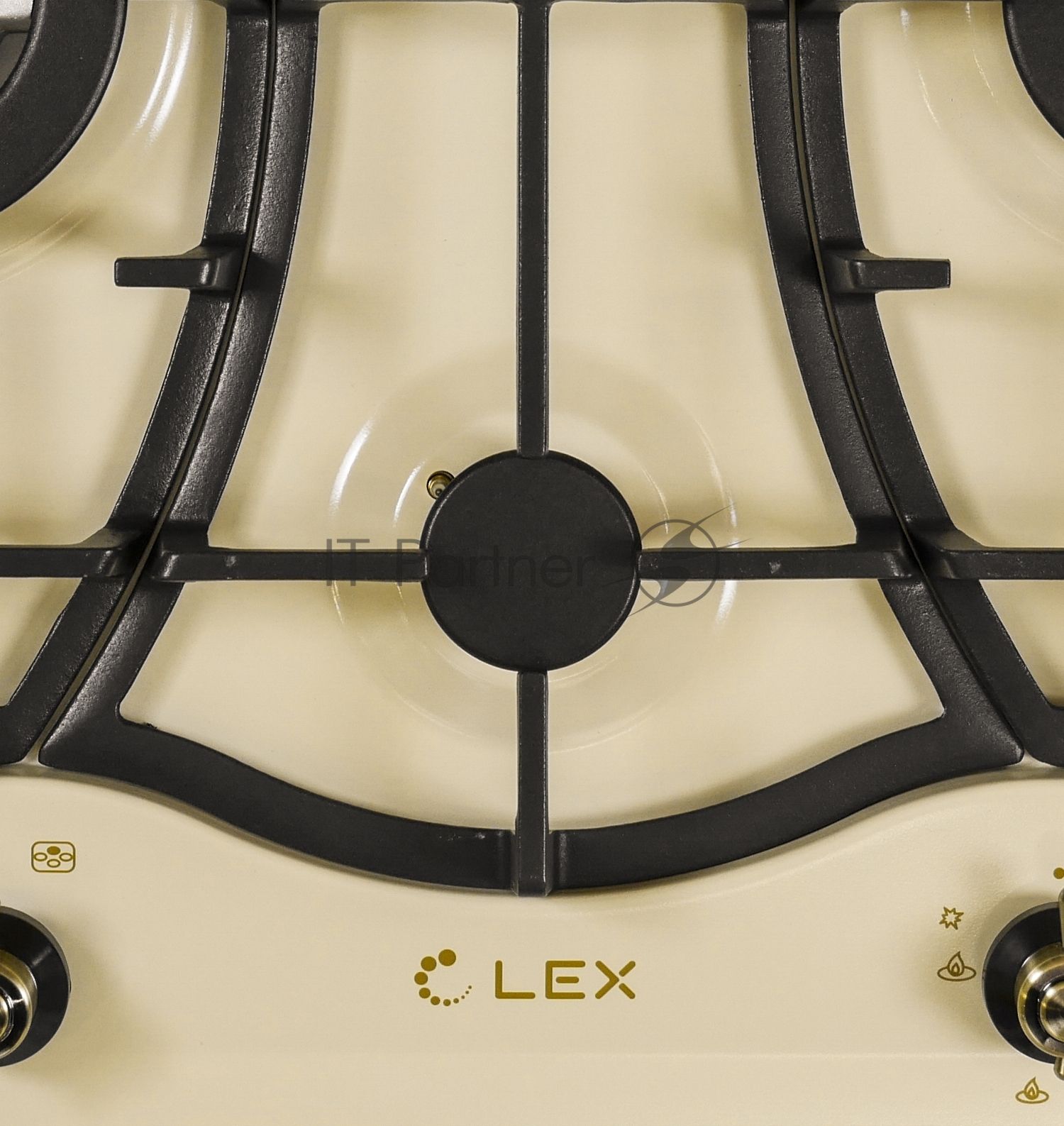 Газовая варочная поверхность Lex GVE 643C IV, 4 конфорки, эмаль, 9250 Вт