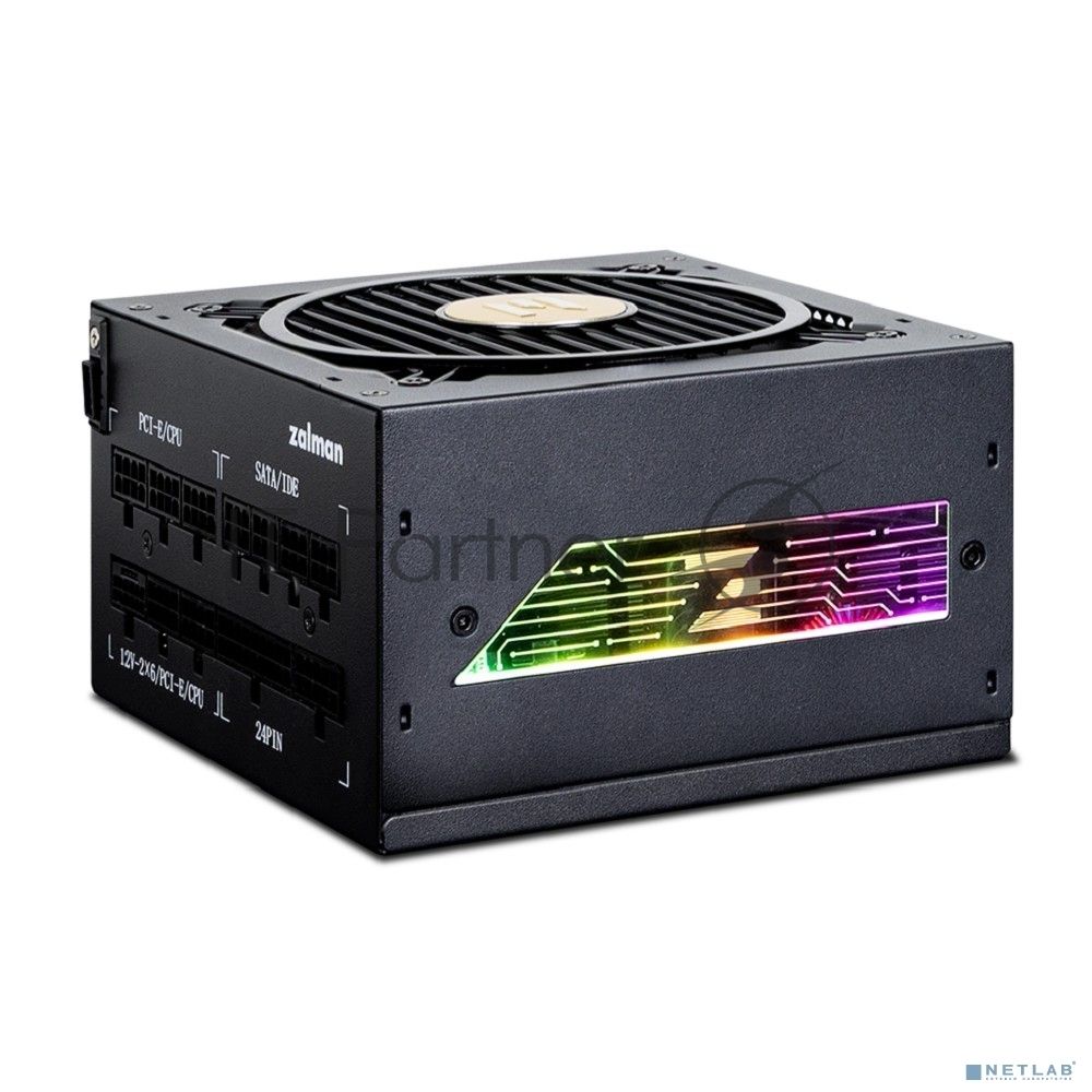Блок питания ZALMAN TeraMax II VIEW 1200W, 1200Вт, 80+ Gold, 120мм, модульный, черный