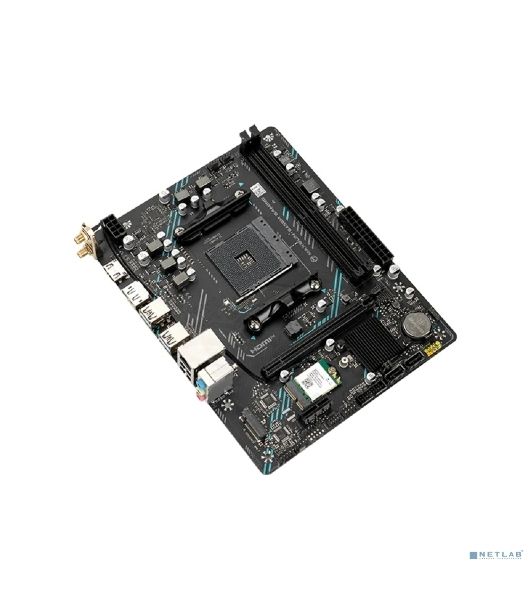 Материнская плата Maxsun B450M GAMING WIFI, AM4, AMD B450, 2xDDR4 (до 64 ГБ), 2xSATA, 1xM.2 (PCIe 3.0 x4), 1xPCIe 3.0 x16, 1xPCIe 3.0 x1, 1xHDMI, 1xDP, 1x1Gb LAN, Wi-Fi 5, Bluetooth 4.2, 4xUSB-A 5Gbps, 2xUSB-A 2.0, 3x3.5 мм, 7.1, mATX