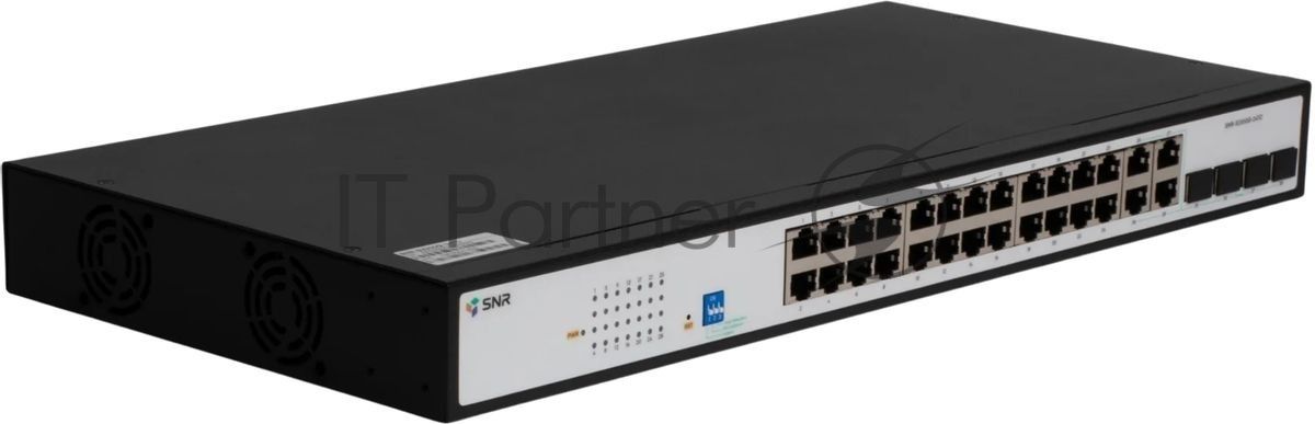Коммутатор SNR SNR-S2300G-24TC, 24×1 Гбит/с + 4×1 Гбит/с Combo, управляемый