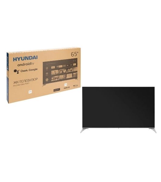 Телевизор Hyundai 65" H-LED65QBU7500 черный UHD QLED 60Hz Smart TV