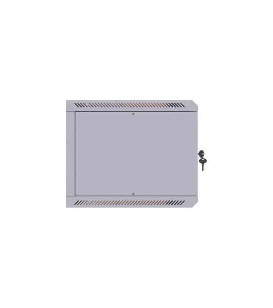 Шкаф коммутационный Suprlan (05-1093) настенный 12U 600x450 мм пер. дв. стекл направл. под закл. гайки 70 кг RAL 7035 385 мм 19 кг 500 мм