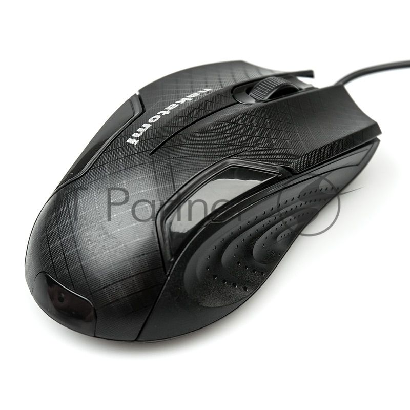 Мышь проводная Nakatomi MON-06U черный, 800 dpi, USB, кнопки - 3