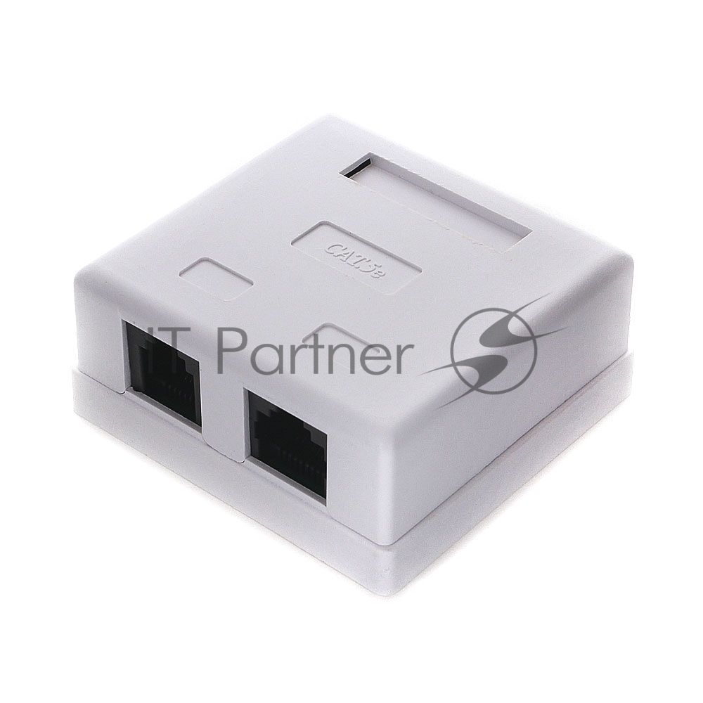 Розетка компьютерная NA-TA/1 RJ45+RJ11 кат.5e UTP внешняя 2 порта, 110&Krone