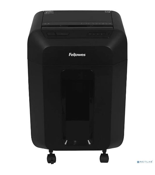 Шредер Fellowes AutoMax 80M FS-46215, минирезка, DIN P-4, 4х12 мм, автоподача 80 лст., 17 лтр., автореверс, уничт.: скобы, скрепки, пл. карты