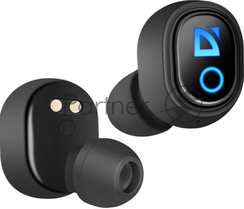Наушники TWS Defender Twins 639 черный, внутриканальные, Bluetooth, до 4 ч
