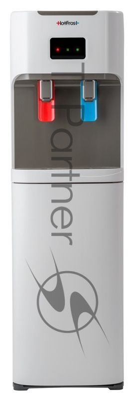 Кулер для воды HotFrost V115AE напольный, электронный, "push" - кран, белый