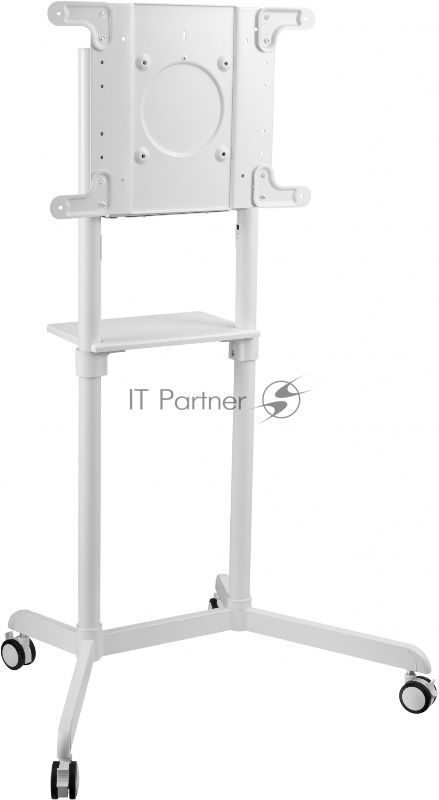 Стойка для телевизора Cactus CS-ST1146WT белый, 37"-70" макс. 70 кг, напольный, мобильный