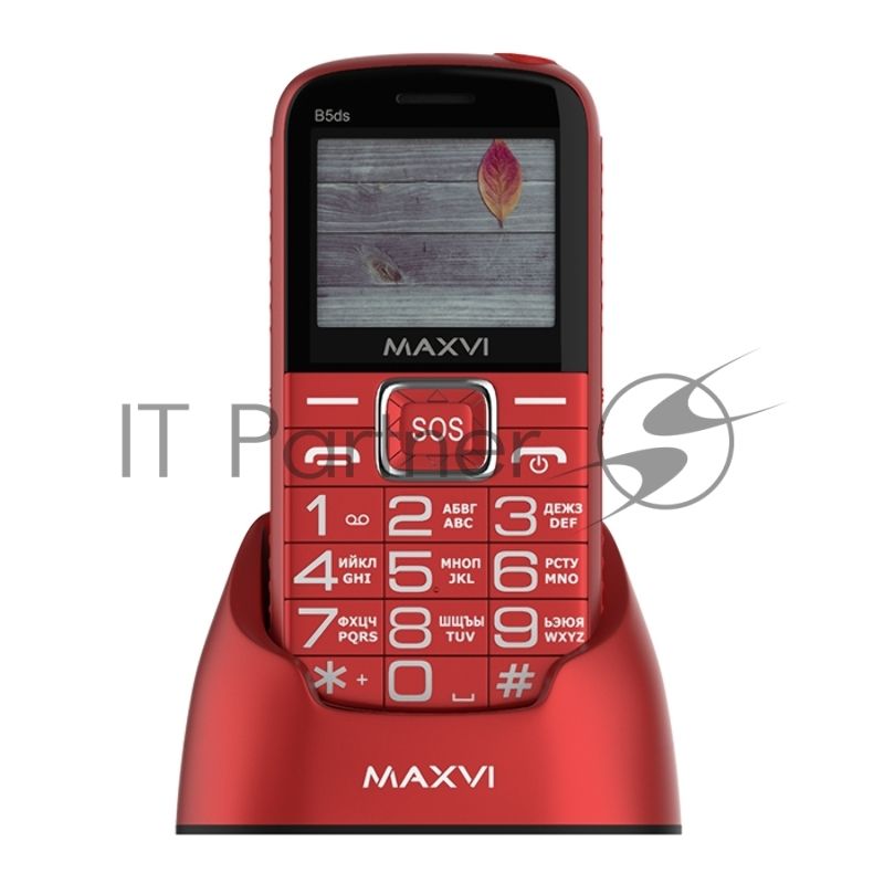 Мобильный телефон Maxvi B5ds красный