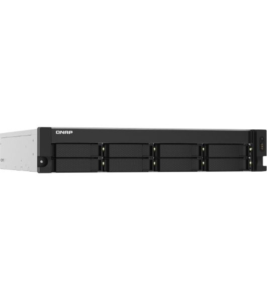 Сетевое хранилище без дисков SMB QNAP TS-832PXU-RP-4G 8-Bay 2U rackmount NAS, AL324 quad-core 1.7 GHz, 1x4Gb DDR4 RAM (max 1x16Gb), SATA 6Gb/s, 2x 10GbE SFP+ LAN, 2x 2.5 GbE LAN, 2xPSU. W/o RAIL-B02