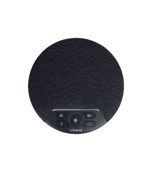 Спикерфон Intrend ITSPH-W200 4 капсюля, BT+USB, эффективный радиус 3м, ANC, AEC, AGC, полнодуплексная связь, беспроводное каскадирование 2х спикерфонов, аккумулятор: время работы в режиме разговора до 12 часов. В комплекте USB-dongle