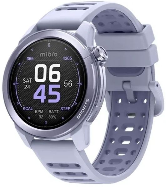 Умные часы Mibro GS Active2, 1.32" AMOLED, Bluetooth, NFC, WR50, фиолетовый