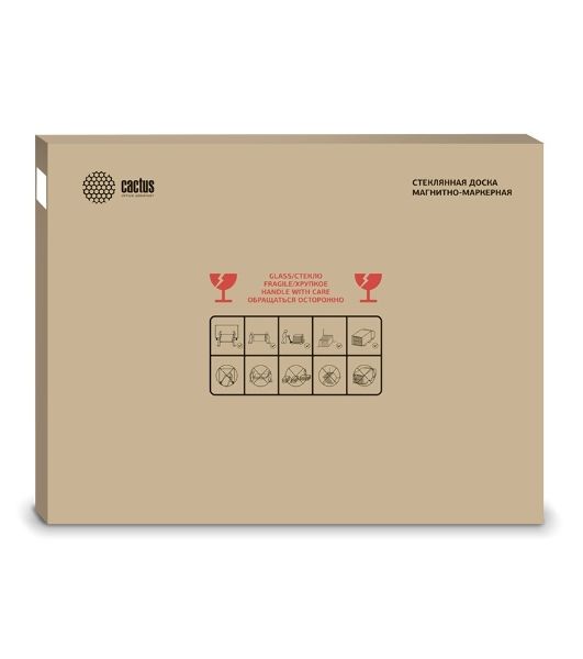 Демонстрационная доска Cactus CS-GbD-90x120-UWT стекло стеклянная 90x120 см ультра белый