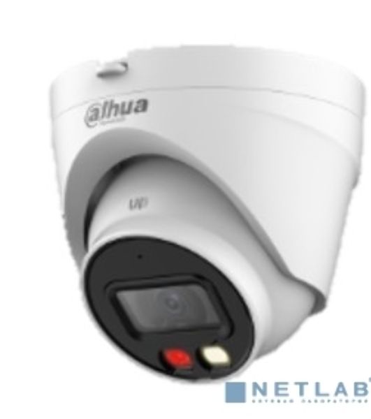 Уличная турельная IP-видеокамера Dahua DH-IPC-HDW1439VP-A-IL-0360B Smart Dual Light 4Мп, 1/2.9” CMOS, объектив 3.6мм, ИК-подсветка до 30м, LED-подсветка до 20м, IP67, корпус: металл