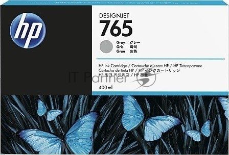 Картридж струйный HP 765 (F9J53A) серый для HP Designjet T7200 (400мл)