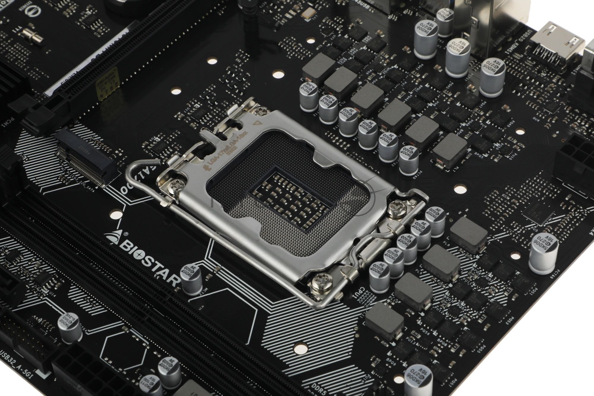 Материнская плата Biostar H610MH D5, LGA1700, Intel H610, 2xDDR5, 4xSATA, 1xM.2, 1xPCIe 4.0 x16, HDMI, D-Sub, 1x1Gb LAN, 3x3.5 мм, 7.1, microATX