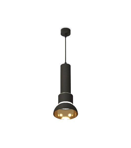 Светильник Ambrella Light XP8111007 SBK/PYG/CL черный песок/золото желтое полированное/прозрачный GX53