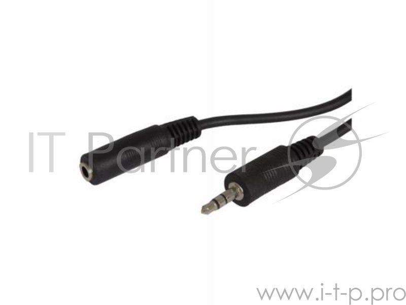 Кабель аудио Ningbo Jack 3.5 (m)/Jack 3.5 (f) 2м. черный