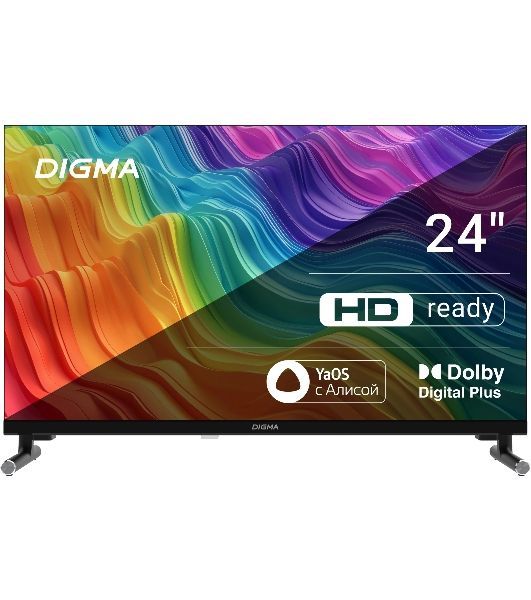 Телевизор Digma 24" DM-LED24SBB32 черный LED HD 60Hz Яндекс ТВ