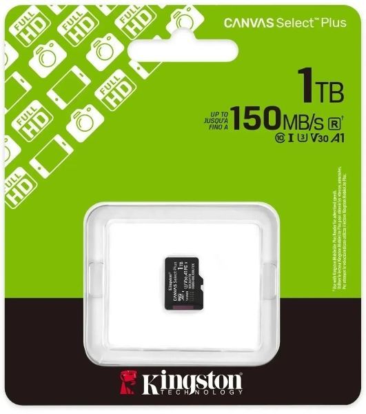 Флеш карта microSDXC 1Tb Kingston SDCS3/1TbSP Canvas Select Plus w/o adapter